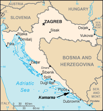 Kroatien karte
